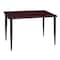 Regency Kahlo Training Tables, 42 W, 24 L, 29 H, Wood, Metal Top, Mahogany MTPL4224MHBK - alternate 1